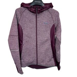 Under Armour‎ women’s jacket UA Storm Maroon Herringbone Hooded Softshell M